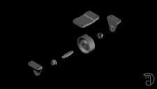 9-51 Caster Exploded View