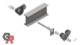 image of exploded trolley assembly
