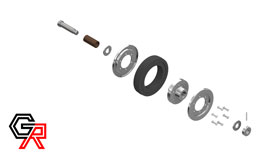 image of exploded wheel assembly