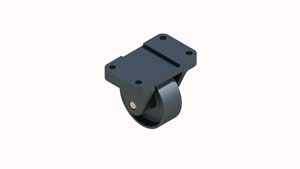 Thumbnail image of completed 3d assembly of caster