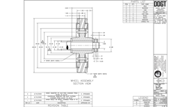 Revised Detail Page of Wheel Assembly Project; Includes dimensions.