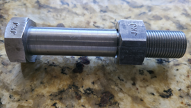 Image of a finished bolt and nut.