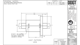 Pattern page of Working Drawing for Connector.