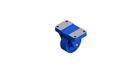 Another 3D AutoCAD view of caster assembly.