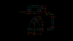 Thumbnail image of drawing of caster bracket