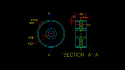 Thumbnail image of drawing of caster bracket