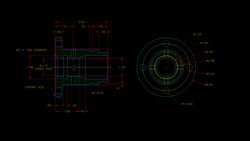 Thumbnail image of connector front and top view drawings