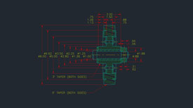 11-55 Wheel Assembly 2D Drawing