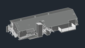 Art Building 3D Model Back
