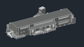 Art Building 3D Model Front