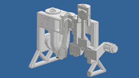 Inventor Engine 3/4 Section