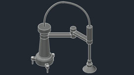 AutoCAD Robotic Arm Model