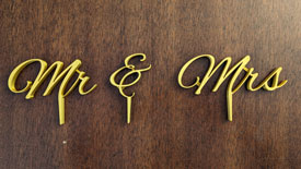 All Wedding Cake Toppers Top View