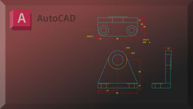 An image of an AutoCAD drawing used to make the caster side plate.