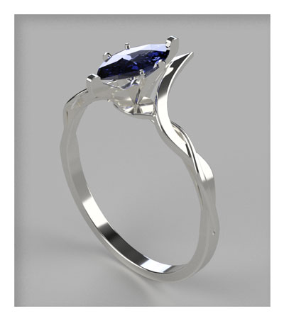 An image of the ring recreated in Fusion.