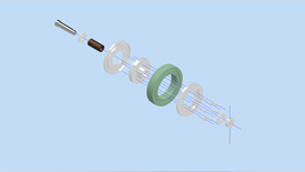 3D Exploded Wheel Assembly